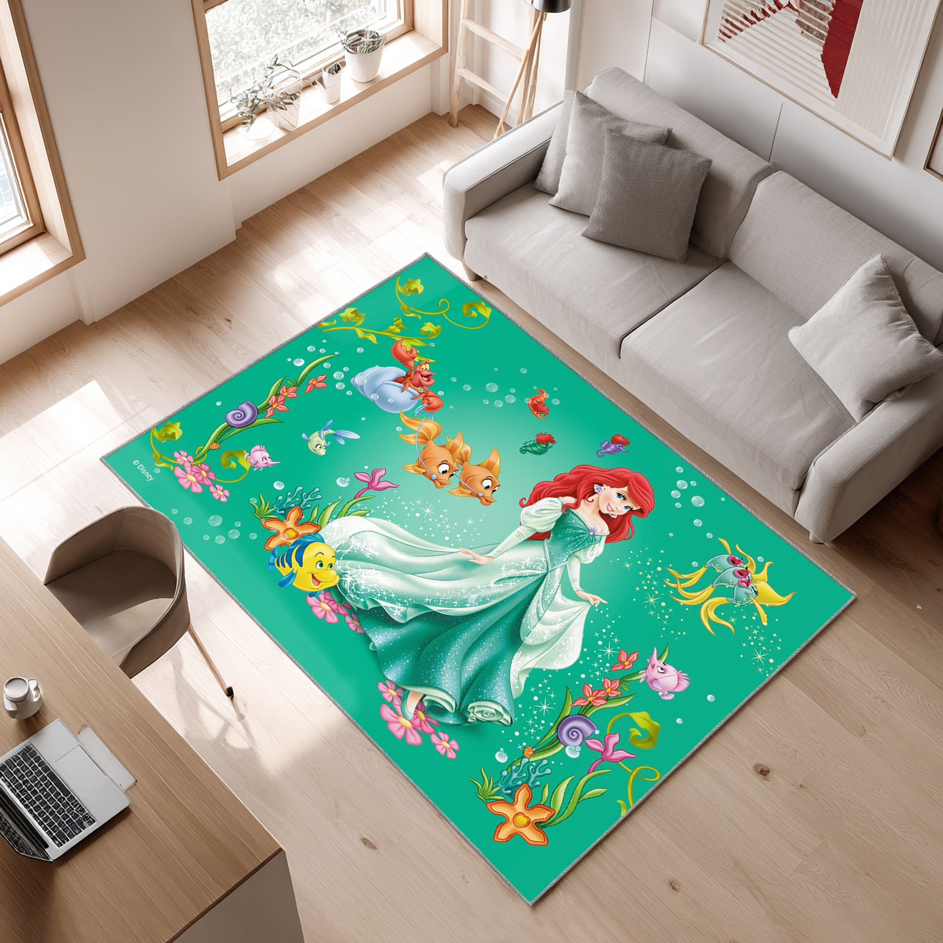 Disney Princess Image Disney Pri, Image Disney Pri Area Rug, Non-Slip Living Room Floor Mat, Soft Bedroom Carpet, Washable Home Decor