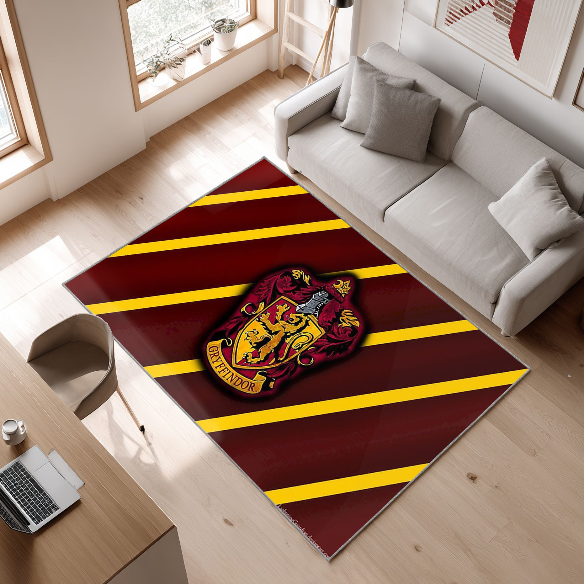 Harry Potter Film 12 Area Rug, Non-Slip Living Room Floor Mat, Soft Bedroom Carpet, Washable Home Decor