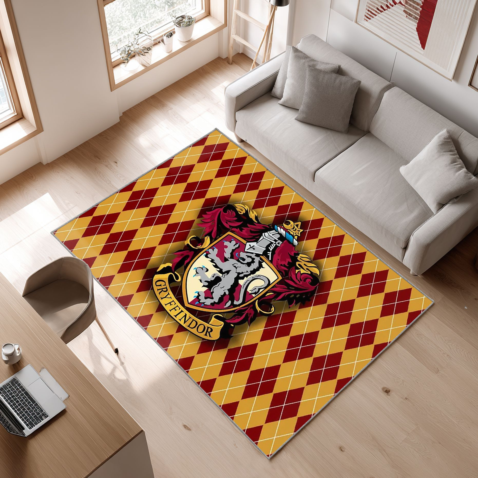 Harry Potter Film 22 Area Rug, Non-Slip Living Room Floor Mat, Soft Bedroom Carpet, Washable Home Decor