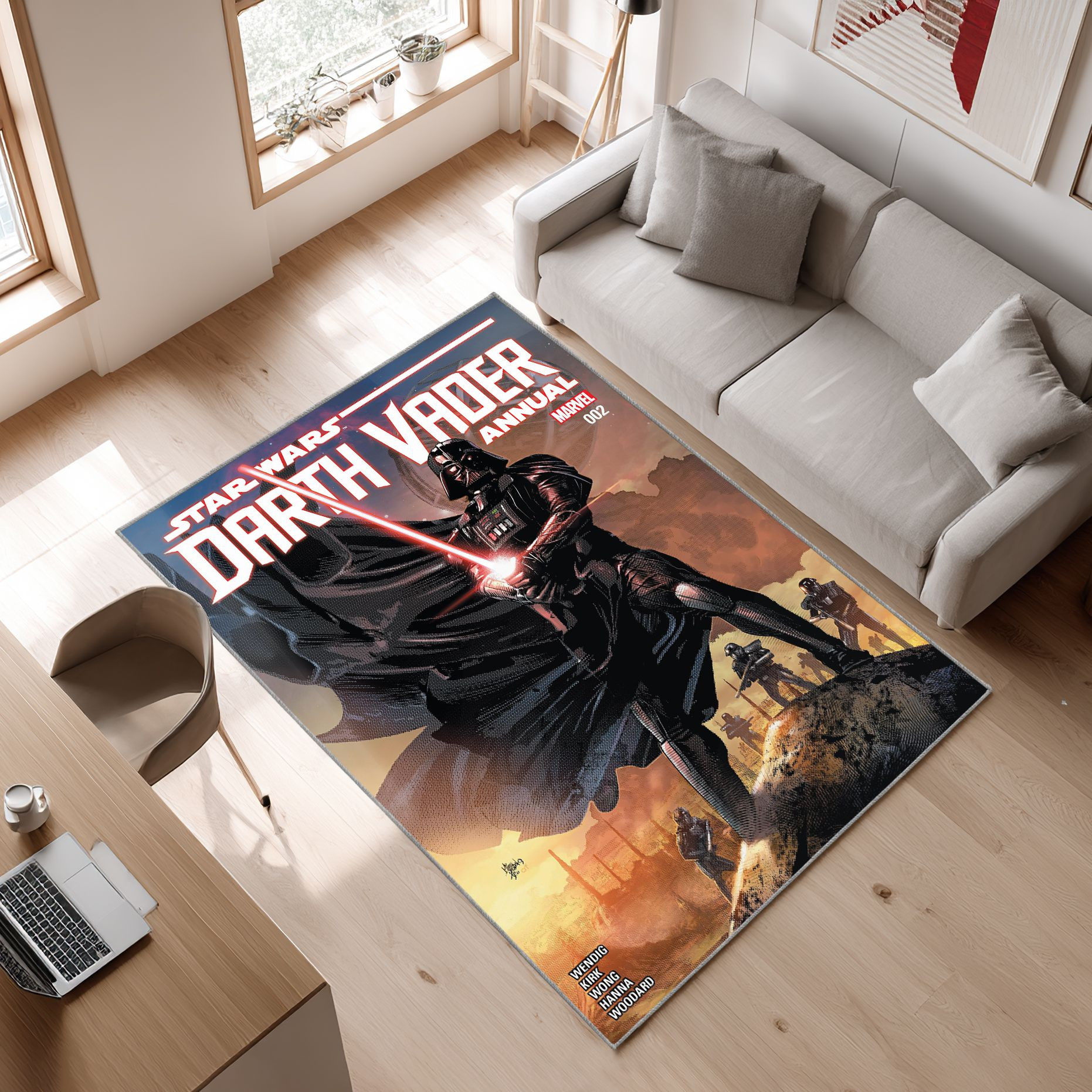 Star Wars Darth Vader Filmbereich Bodendekoration Die Us Dekoration V11 Area Rug, Non-Slip Living Room Floor Mat, Soft Bedroom Carpet, Washable Home Decor