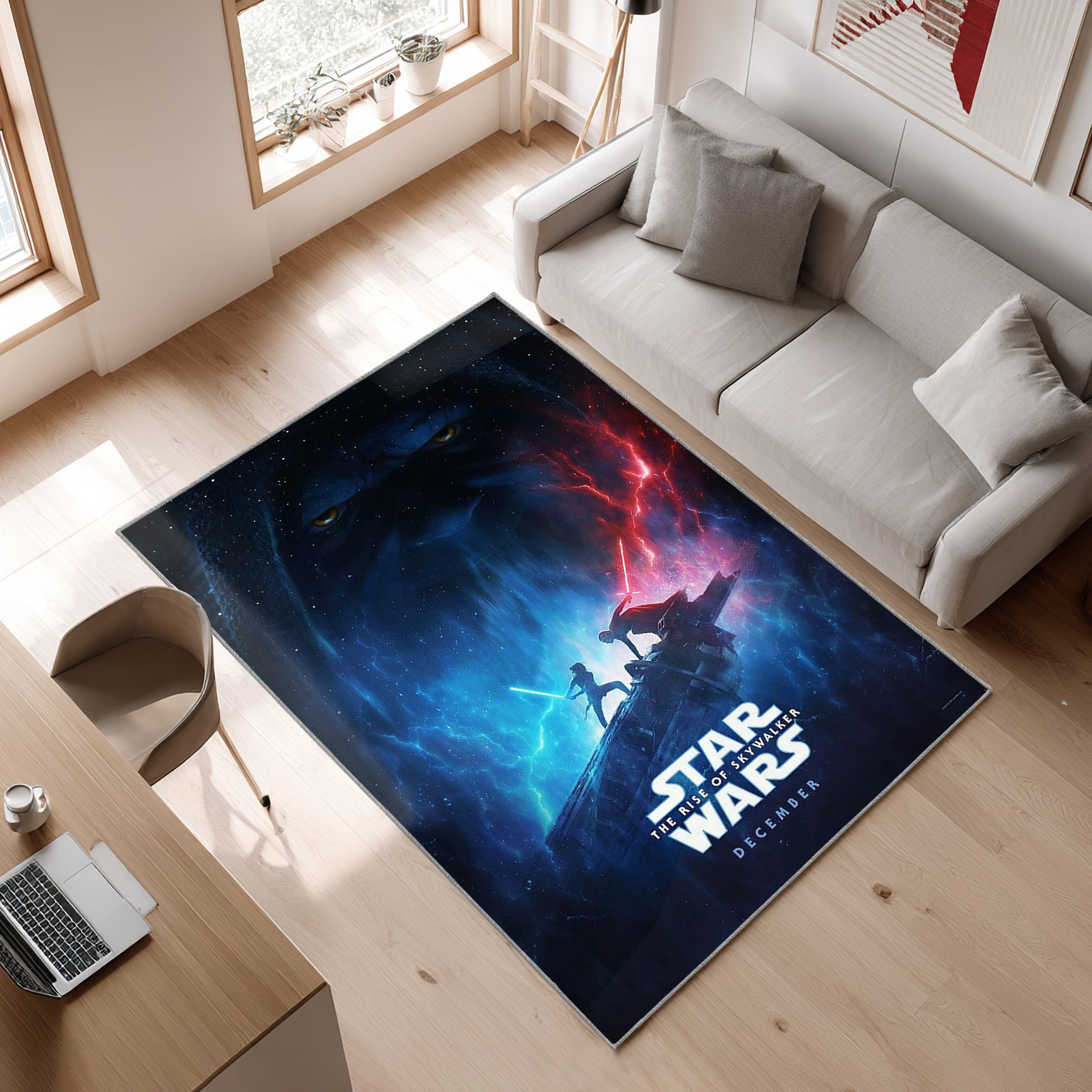 Star Wars Darth Vader Filmbereich Bodendekoration Die Us Dekoration V13 Area Rug, Non-Slip Living Room Floor Mat, Soft Bedroom Carpet, Washable Home Decor