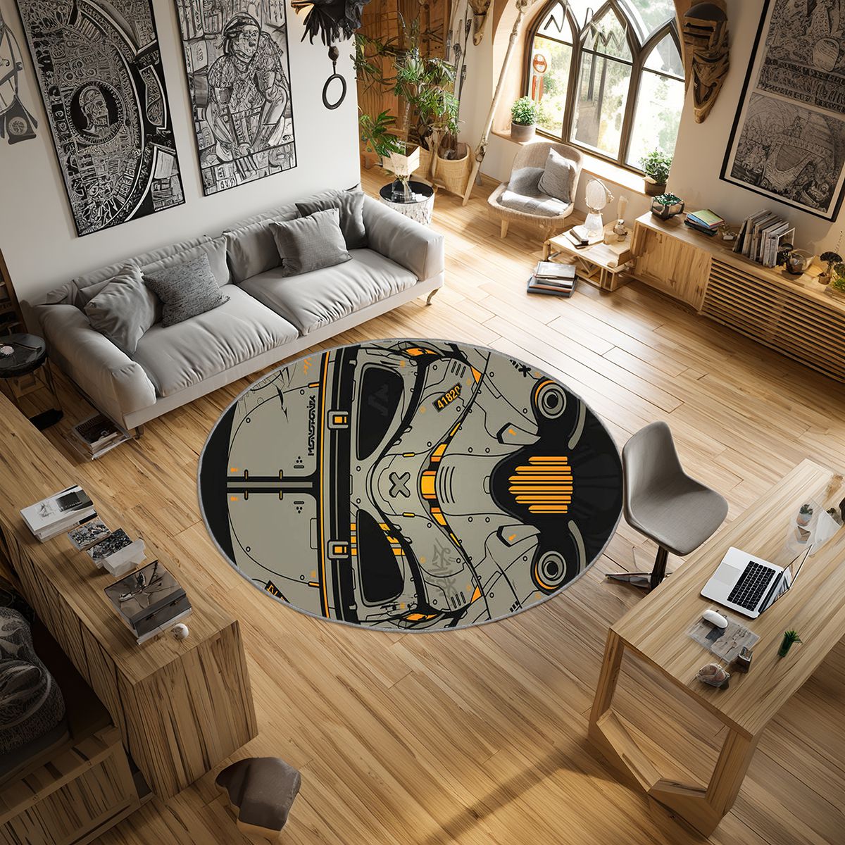 Stormtrooper, Star Wars Area Rug, Non-Slip Living Room Floor Mat, Soft Bedroom Carpet, Washable Home Decor - Image 2